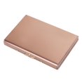 thumbnail image 2 of Tarjetero RFID de acero inoxidable con protector metálico, caja de regalo, billetera para negocios. Oro rosa, 2 of 9