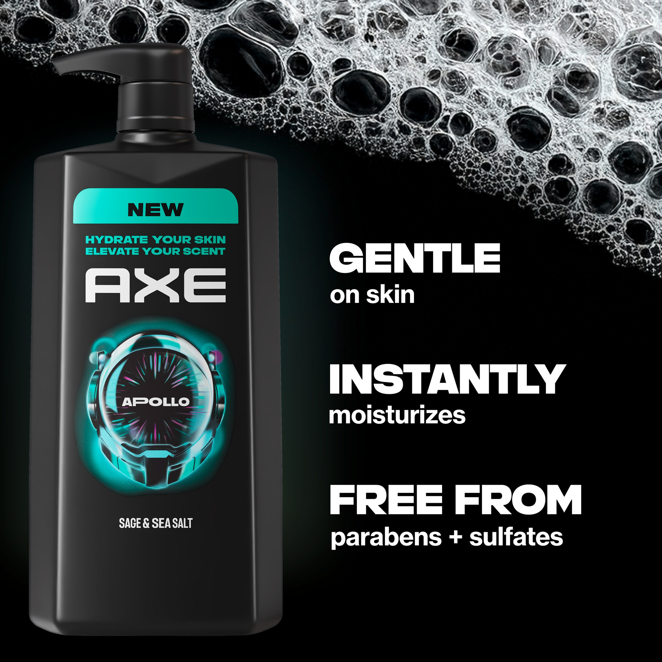 Axe Apollo Body Wash Sage & Cedarwood photo 4