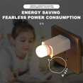 thumbnail image 2 of Luz LED nocturna inalámbrica con enchufe Usb, carga de energía móvil, lámpara de libro redonda pequeña, protección ocular, luz de lectura para dormitorio, 6 colores, 2 of 4
