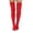 Red, variant on LAVA 2 Pairs Women's Cable Knitted Thigh High Socks Over the Knee High Boot Socks Extra Long Winter Leg Warmers Cream