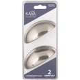thumbnail image 4 of KasaWare 3-11/16 In. Satin Nickel Cup Pull (2-Pack) K3833SN-2, 4 of 4