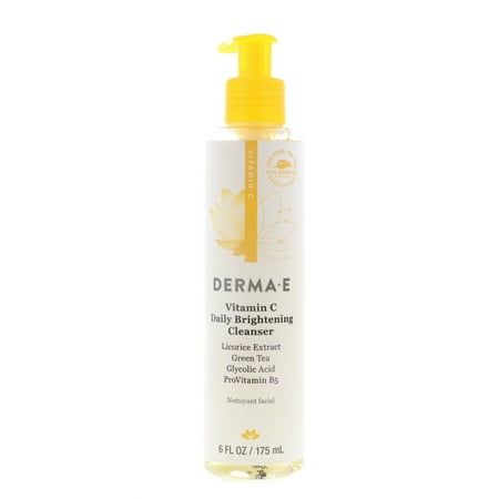 Derma-E Vitamin C Daily Brightening Cleanser, 6 oz 4 Pack