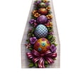 thumbnail image 2 of Tumdkd Easter Bunny Ear Table Runner 35x13 Inch, Linen Printed Table Flag with Rabbit Design, Spring Restaurant Dining Decor, 2 of 6