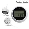 thumbnail image 3 of Floating Thermometer Digital Ice Bath Thermometer Home Therapy Post-Workout Recovery Backlit Display Built-In Timer, 3 of 9