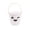 White, variant on Leeye 18cm Halloween Pumpkin Candy Bucket, Handheld Trick or Treat Container with Handle, Pumpkin Jar for Candy Storage and Party Favors, White
