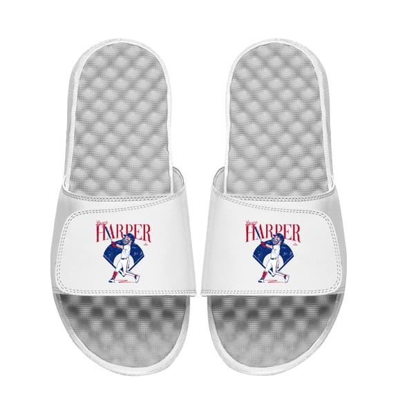 Unisex ISlide Bryce Harper Philadelphia Phillies Player Caricature Slide Sandals
