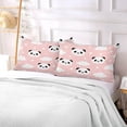 thumbnail image 5 of Coolnut Kid Panda Pillowcase Queen Size, Super Soft Pillow Shams Covers, Plush Cozy Pillow Cases with Zipper, 20" X 30"（283） Home Decor Gifts, 5 of 6