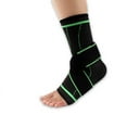 thumbnail image 1 of 1 par - Tobillera deportiva elástica para hombres y mujeres, tobillera con velcro ajustable, transpirable, compresible para esguince de tobillo, protección deportiva, artritis, fascitis plantar, 1 of 4