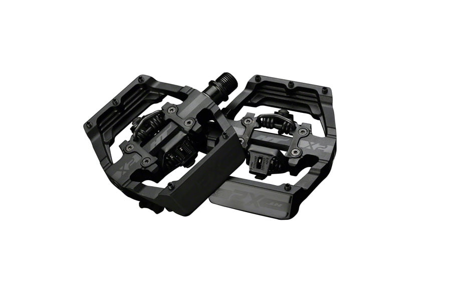HT Pedals X2 Clipless Platform Mtn Bike Pedals DH Race Pedal Set /& Cleats Black