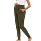 thumbnail image 1 of ShomPort Maternity Joggers with Pocket Solid Color Pregnancy Sweatpants Soft Workout Active Pants For Women, 1 of 5