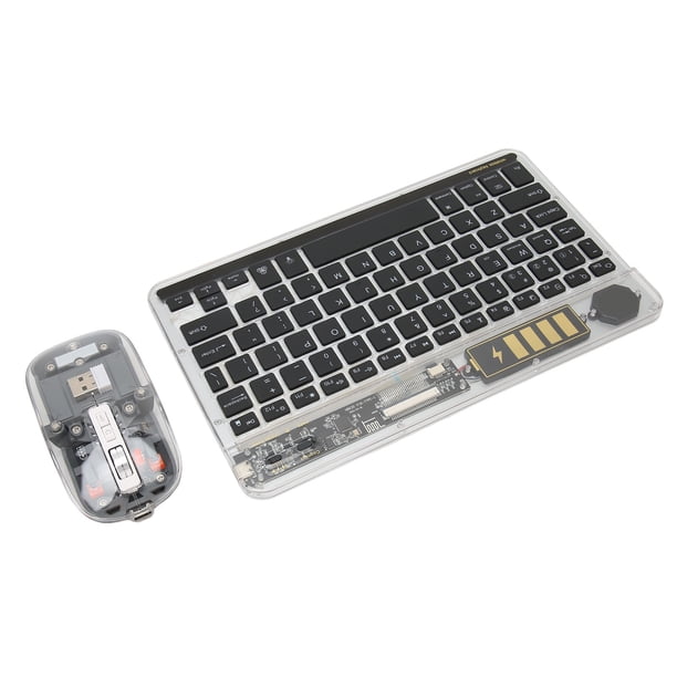 Teclado Transparente Combo de Mouse de Teclado Mecánico Intercambiable en Caliente con Teclas Transparentes Teclado Mecánico para Juegos con Luz de Respiración de Siete ANGGREK Otros