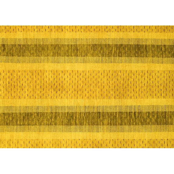 Ahgly Company Indoor Rectangle Abstract Yellow Modern Area Rugs, 4' x 6'
