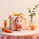 thumbnail image 5 of Lindo llavero con colgante de conejito | Colgante acrílico para espejo retrovisor de coche y mochila | Regalo de Pascua y San Valentín para niñas, niños y estudiantes | Adorno decorativo para el, 5 of 6