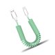 thumbnail image 5 of Sidaley cable de carga retráctil de teléfono móvil teléfono inteligente telescópico tableta cable de datos hogar hotel 5a tipo-c verde No.05 5Conjunto, 5 of 6