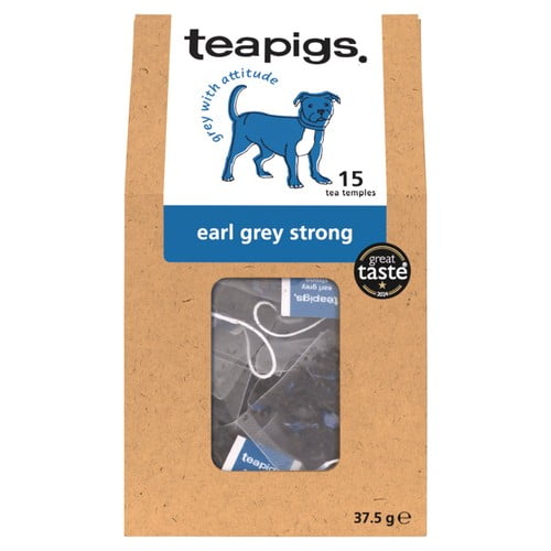 Teapigs Earl Grey Strong Tea Bags 15's, British Import (Pack of 3)