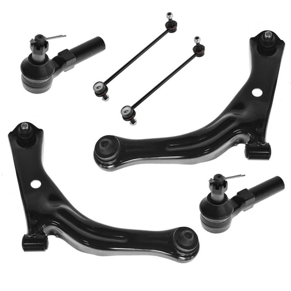TRQ LH RH 6 pc Kit Control Arm Ball Joint Sway Bar Tie Rod for Escape Tribute PSA59073 Fits select: 2001-2004 FORD ESCAPE, 2001-2004 MAZDA TRIBUTE