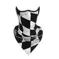 thumbnail image 3 of Neck Gaiter Face Mask Covering Bandanas For Men Women Checkered Flag Scarf Balaclava Cover Headbands, 3 of 7