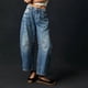 thumbnail image 2 of Midiross-pantalones vaqueros de tiro medio para mujer, vaqueros de cintura media, elásticos, informales, holgados, con forma de pierna ancha, a la moda, 2 of 5