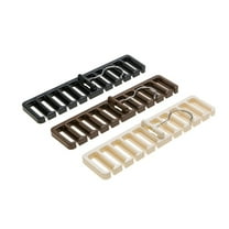 COSMOBETTY Belt Organizer for Men Closet Storage Multipurpose Hanger Holder Black 1Pack