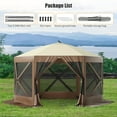 thumbnail image 6 of Pop Up Gazebo Screen Tent, 6-Sided Camping Gazebo Instant Canopy Sun Shelter, Outdoor Screen Shelter with 600D Oxford Cloth, Portable Carry Bag,for Camping, Lawn and Backyard,, 6 of 8