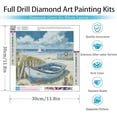 thumbnail image 4 of Diamond Art Kits for Adults,5D Beach Wall Diamond Art Kits for Beginners,DIY Full Drill Diamond Gem Ocean Art with Painting Kits for Modern Home Wall Decor Gifts12 x 16 Inch, 4 of 7