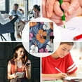thumbnail image 5 of Premium Faux Leather Notebook - Refillable, Multi-Functional Organizer, 23.3x17cm, All-Season Use，Tropical Flower Pattern, 5 of 6