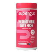 Supergut Foundational Daily Fiber Pomegranate Berry Prebiotic Fiber Blend for Gut & Digestive Health, 6.1 oz, 18 Servings