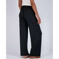 thumbnail image 4 of Real Essentials 3 Pack Soft Palazzo Pajama Pants for Women, Wide Leg Comfortable Casual Lounge Yoga Bottoms (Plus Size), 4 of 7