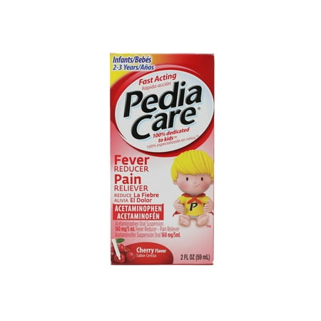 PediaCare Fever Reducer/Pain Reliever Drops Cherry, 2 oz Each