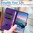 thumbnail image 5 of compatible Google Pixel 6 Pro Case, Litchi Grain PU Leather Folio Cover Magnetic Closure Flip Wallet Card Slots Stand Case With Hand Strap,Brown Cheap and fine, 5 of 5