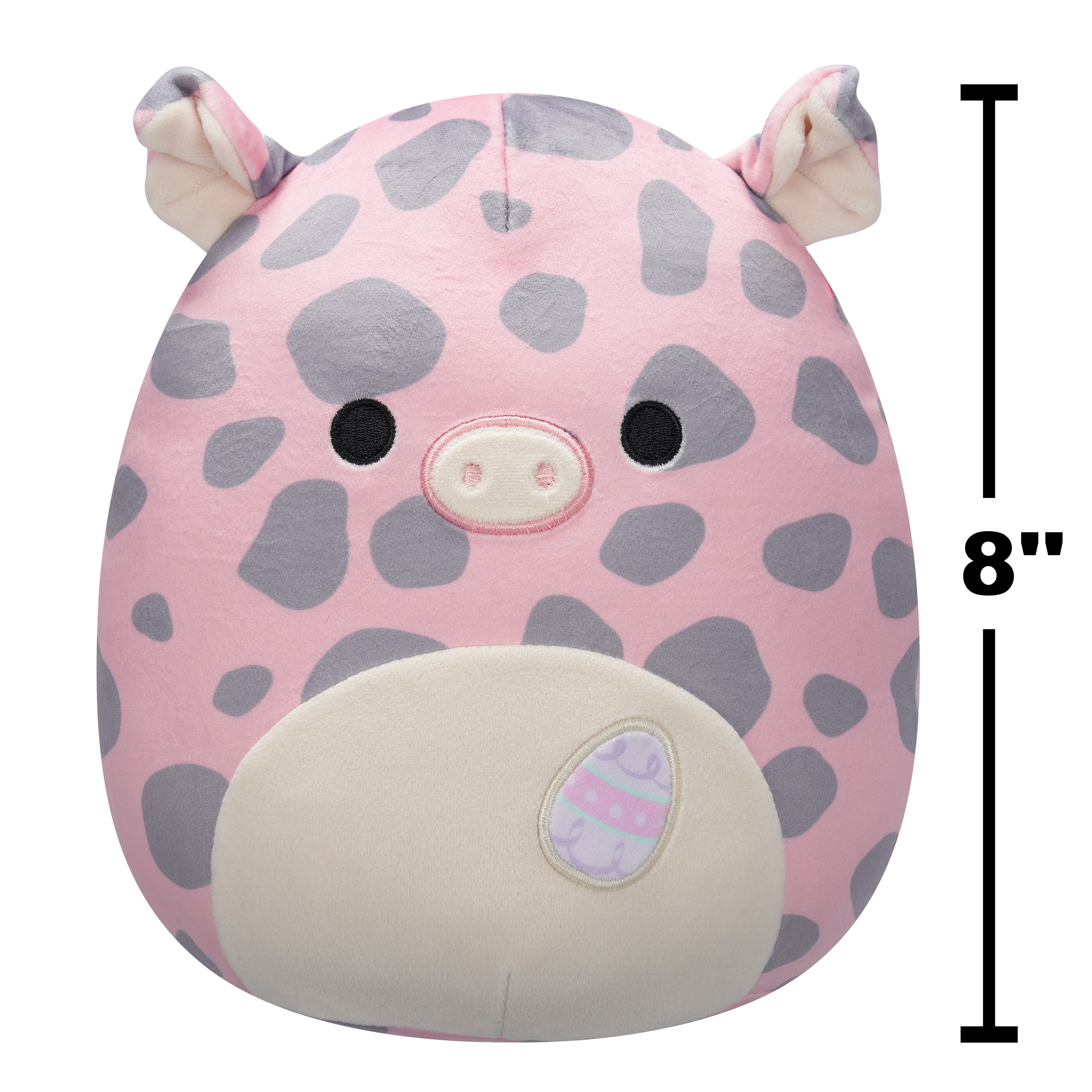 Squishmallows 8” Aquitaine the Pink Pig with Grey Spots - Ultra Soft Easter Plush Toy