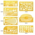 thumbnail image 2 of K Resin Flow Chart Symbol Drafting Template Ruler Stencil Measuring Tool Student 4358, 2 of 6
