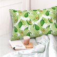 thumbnail image 4 of KLL Avocado And Tropical Palm Leaves Pillow Covers Envelope Closure,Super Soft and Cozy Fuzzy Fleece Pillow Case Cover, 4 of 5