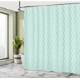 thumbnail image 4 of Ambesonne Aqua Damask Shower Curtain, Monochrome Vintage Lace, 69"Wx75"L, Seafoam White, 4 of 4