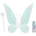 thumbnail image 3 of Alas de disfraz de hada para mujeres y niñas, alas de ángel de mariposa brillante, disfraz de Halloween, recuerdo de fiesta de Navidad, 3 of 4