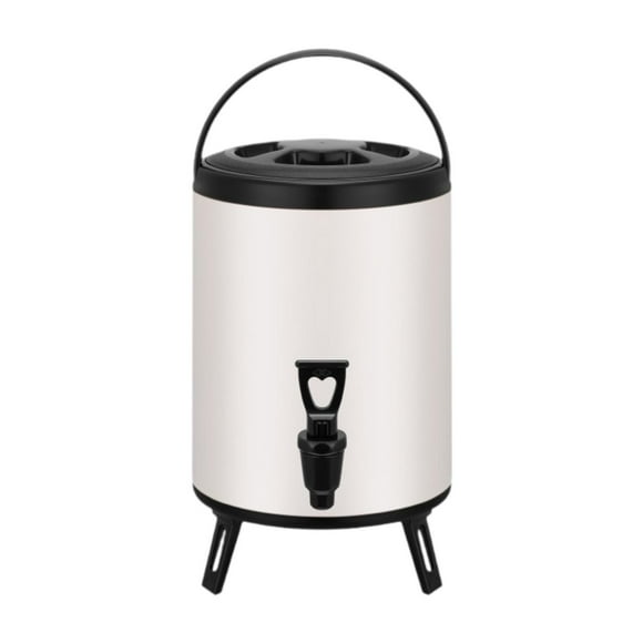 Cubo de leche, dispensador de bebidas frías y calientes, práctico barril de aislamiento a prueba de fugas, barril de té con leche para bebidas de café 6 litros