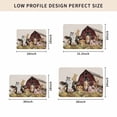 thumbnail image 5 of Farm Cow Pig Door Mat Indoor Outdoor, Farmhouse Animals Retro Fench Wood Bran Non Slip Welcome Mat with Rubber Backing, Absorbent Fabric Front Door Mats Entryway Rug for Home Patio Entrance 24"x36", 5 of 9