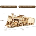 thumbnail image 5 of Kit de maqueta de tren mecánico de rompecabezas de madera 3D a escala 1:80, 5 of 5