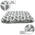 thumbnail image 3 of Acorn Pet Bed, Elaborated Engraving Style Pattern of Oak Leaves and Acorn Print, Chew Resistant Pad for Dogs and Cats Cushion with Removable Cover, 24" x 39", Charcoal Grey and White, by Ambesonne, 3 of 4