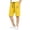 Yellow, variant on Spazoro Boys School Uniform Shorts with Pockets, 100%Cotton Elastic Waist Drawstring Basketball Print Casual Short for Kids Green Size 5-6