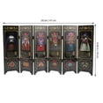 thumbnail image 3 of Bamboohart Chinese Style Folding Screen Wooden Panel Screen Mini Room Divider for Desktop, 3 of 10
