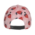 thumbnail image 6 of Balery Baseball Cap Adjustable Size for Running Workouts and Outdoor Activities All Seasons Dad Hat(Strawberries), 6 of 9