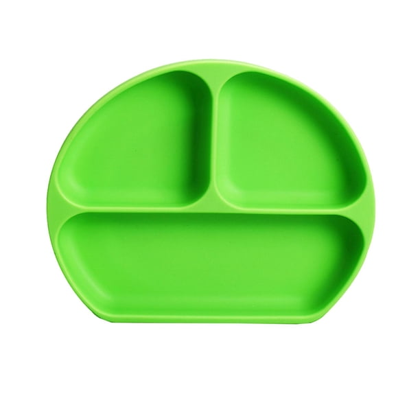 Platos partidos de silicona de grado alimenticio para bebés, platos de succión para bebés, , sin BPA, la adaptaciónción a la mayoría de , apto Verde Yotijar cuenco de placa de silicona