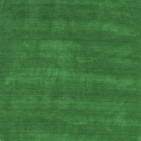 Ahgly Company Indoor Square Abstract Emerald Green Contemporary Area Rugs, 4' Square