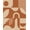 Beige, Pattern 2, variant on Design&I 8'x10' Washable Area Rug Beige Terracotta Geometric Arch Design Retro Abstract with Circles and Arches for King Size Bedroom, Under Bed, Sleek Flatweave Pet Friendly