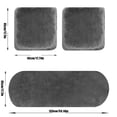 thumbnail image 2 of Grey Wool Car Seat Covers - 3 PCS Ultra-Soft Sheepskin Style Front Set, Universal Fit for Car, Truck, SUV & Office Chair, Warm Winter Seat Cushion Protector, 2 of 6