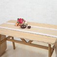 thumbnail image 5 of 4PCS Lace Retro Lace Burlap Table Runners for Country Wedding Party,C, 5 of 5
