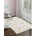 thumbnail image 4 of Unique Loom Whimsy Kids Collection Area Rug - Rainbow, Stars, And Clouds (2' 2" x 2' 11" Rectangle Ivory/Light Blue) Perfect For Kids Bed Room/Nursery Room/Living Room/Class Room/Play Room, 4 of 5