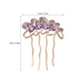 thumbnail image 2 of GETAJGHSD Bridal Hair Clip Hair Comb Clip Twisted Design Rhinestone 1 PCS, 2 of 8
