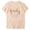 Beige, variant on Njagoc3 Womens Family Script Print Short Sleeve T-Shirt Heartwarming Casual Crewneck, UltraSoft Cotton Blend, Classic Fit